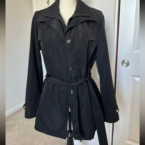 DANA BUCHMAN Zipper Coat with Buttons